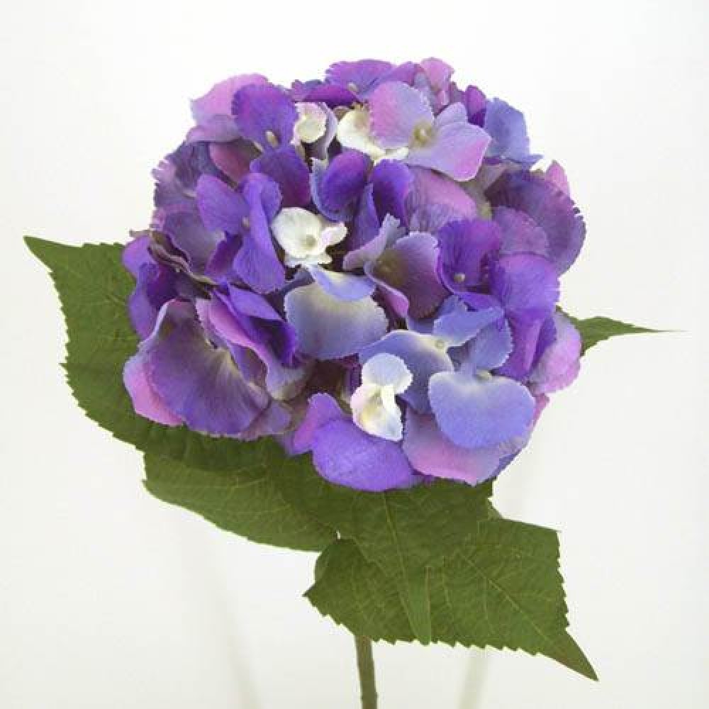 Giant Silk Hydrangeas Lavender Purple 64cm Artificial Flowers